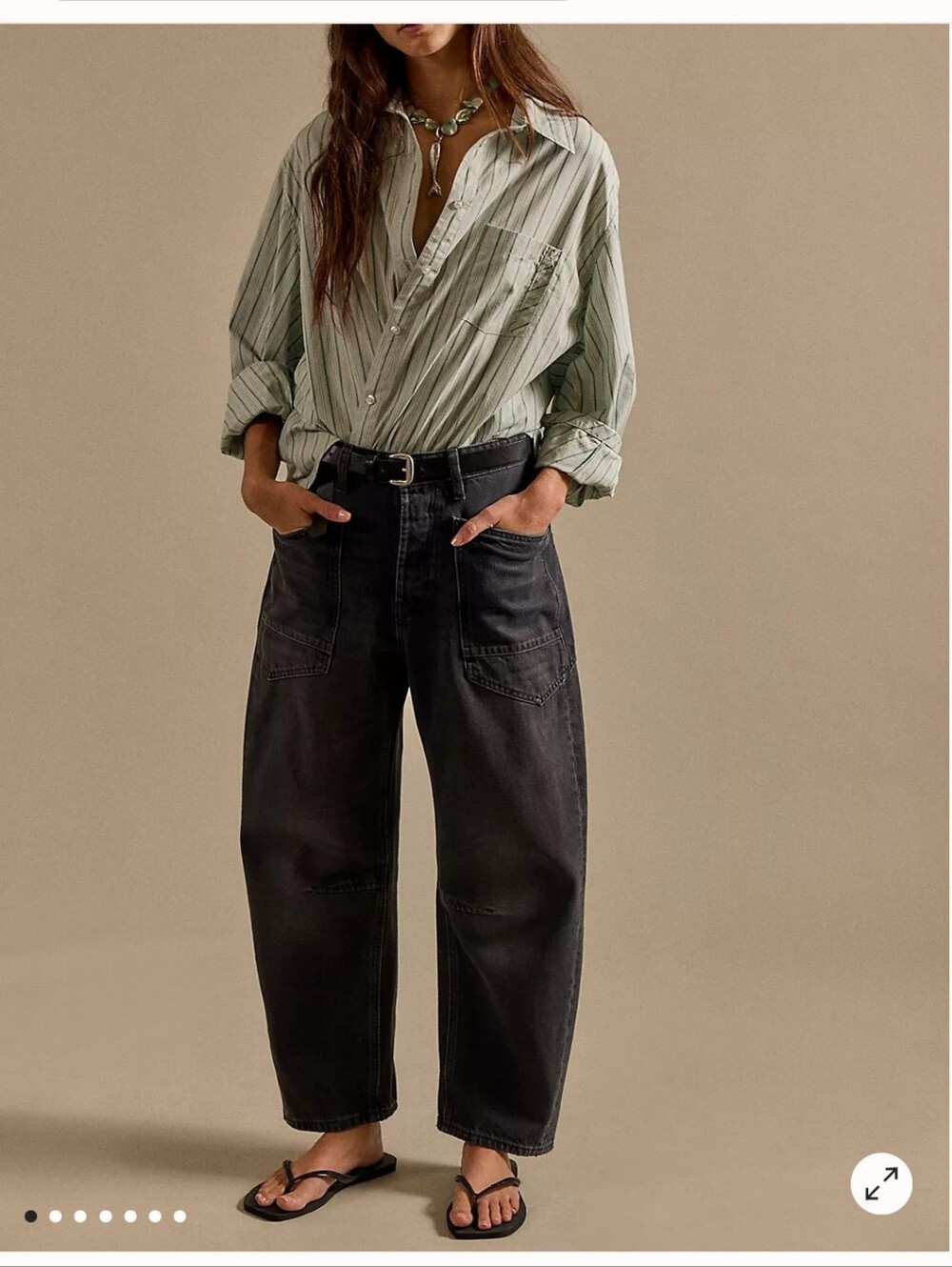 NWOT We The Free Minimalist Moxie Barrel Jeans Storm